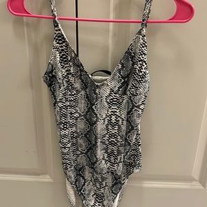 Snakeskin bodysuit